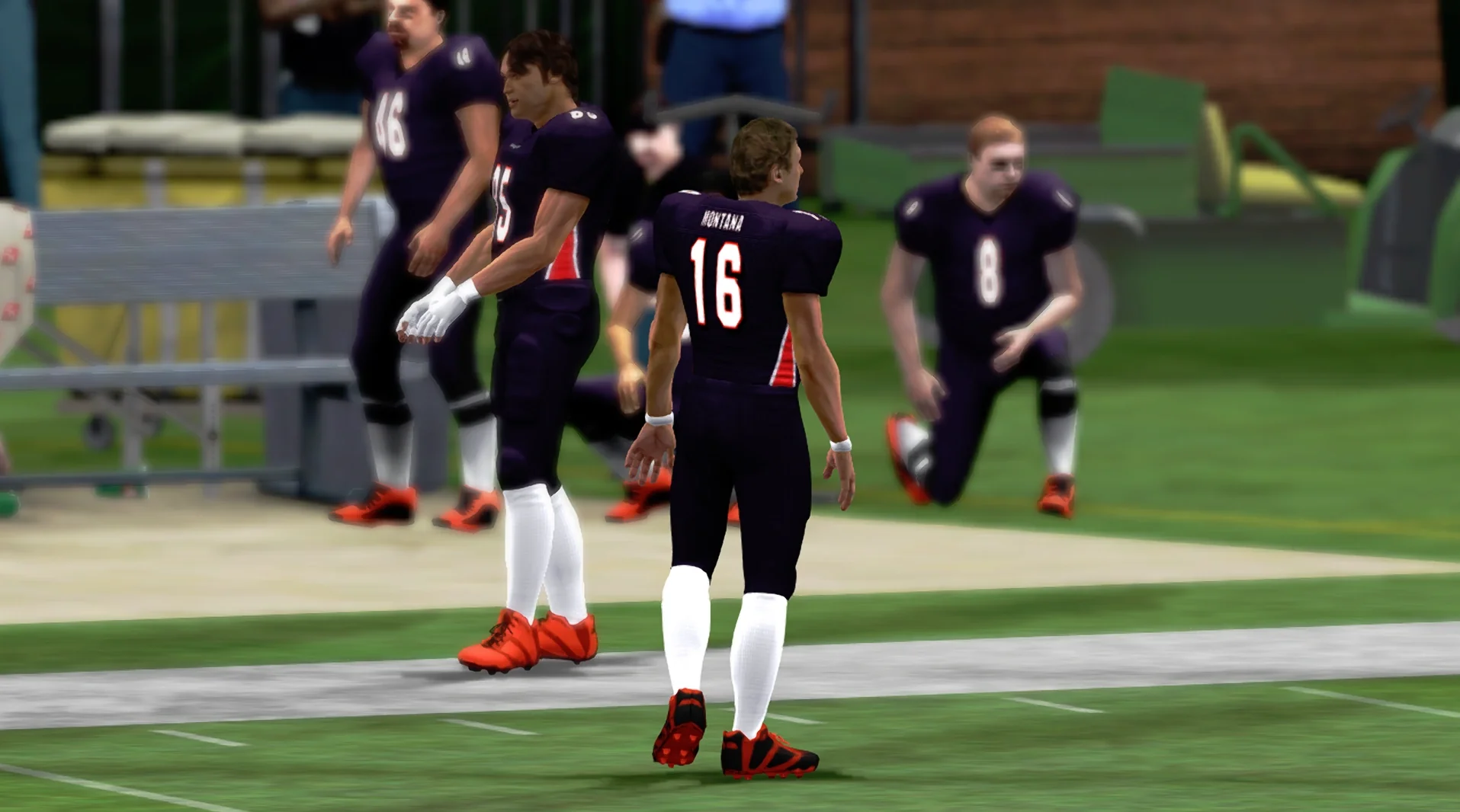 All Pro Football 2k8, oryginalna klatka bez DLSS 5