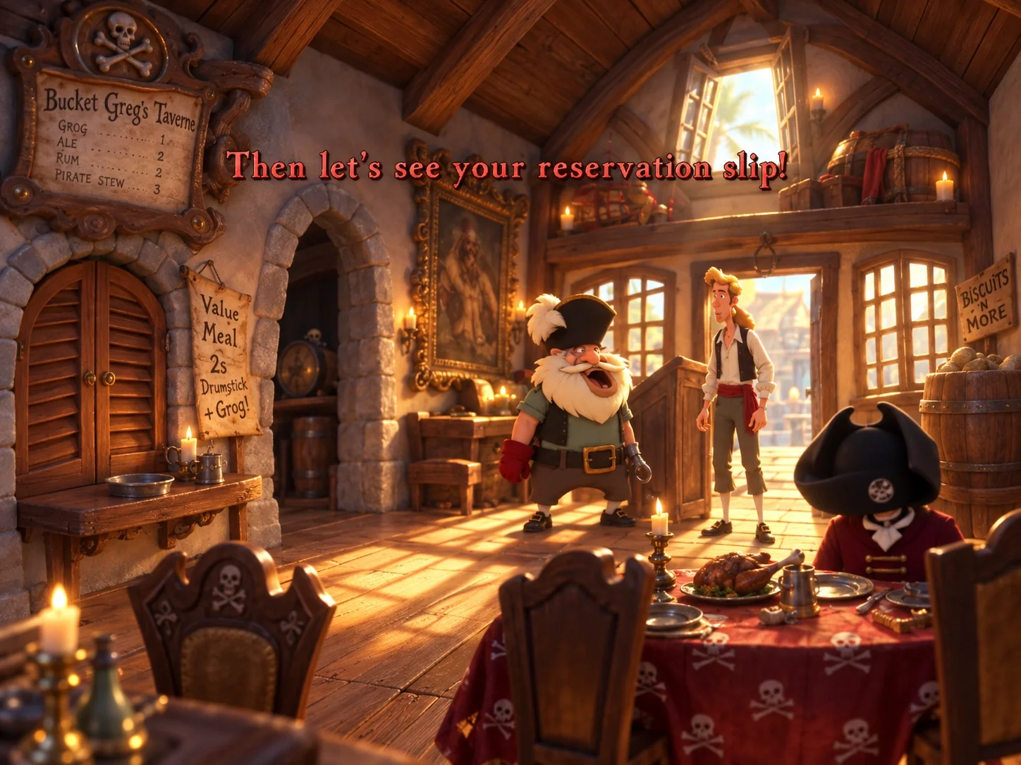 The Curse of Monkey Island, frame asli tanpa DLSS 5