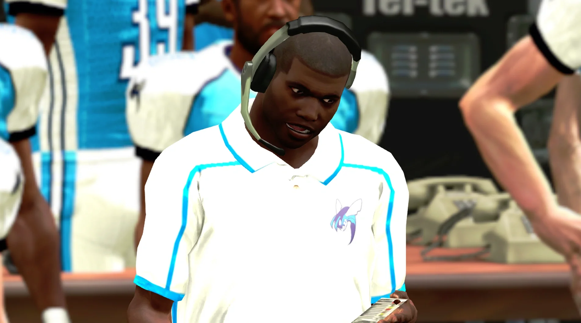 All Pro Football 2k8, frame asli tanpa DLSS 5