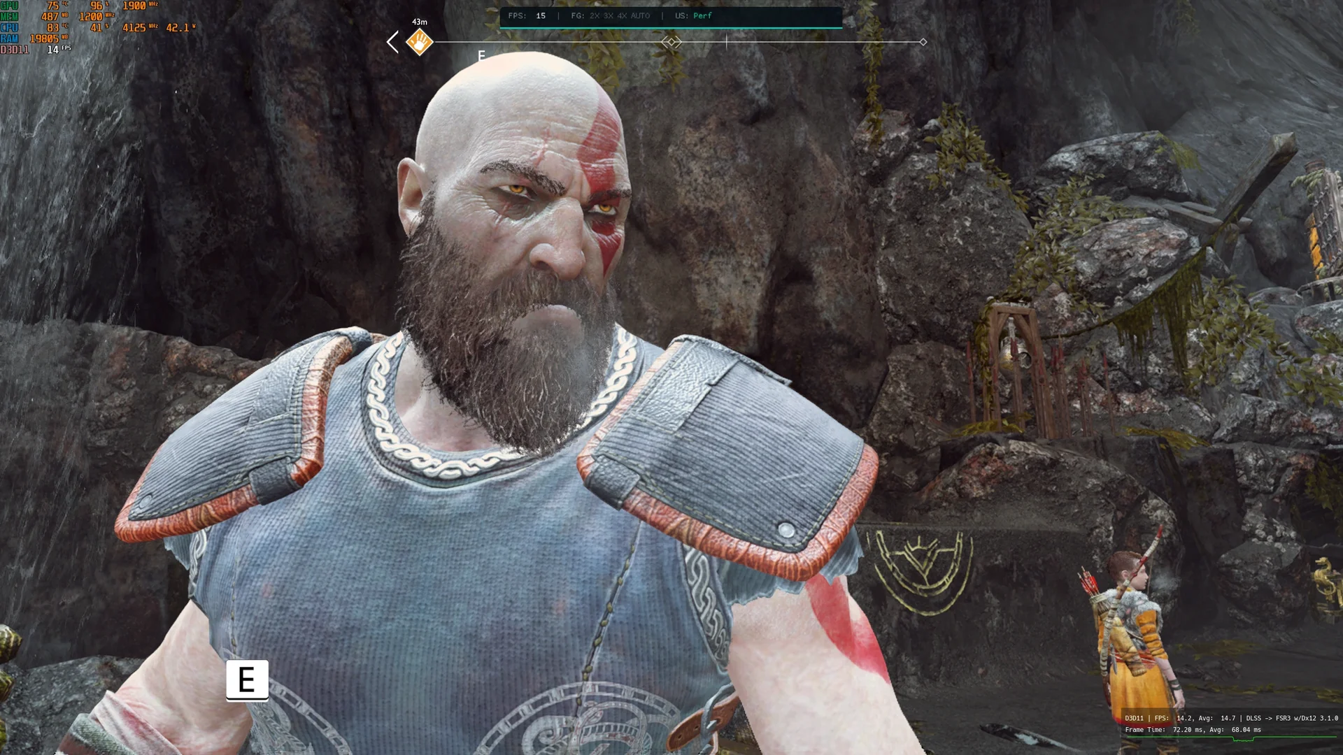 God of War (2018), original frame without DLSS 5