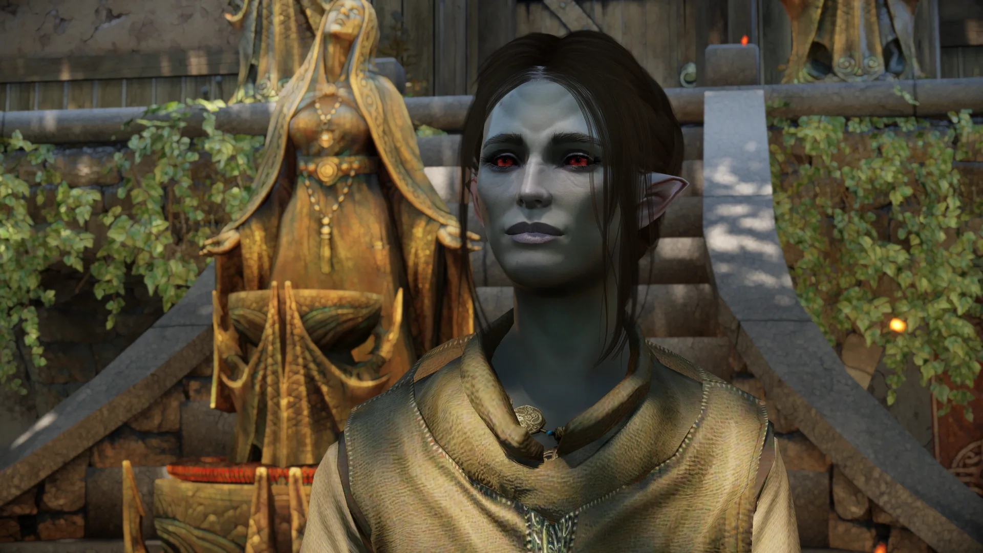 Skyrim, DLSS 5를 적용하지 않은 원본 프레임